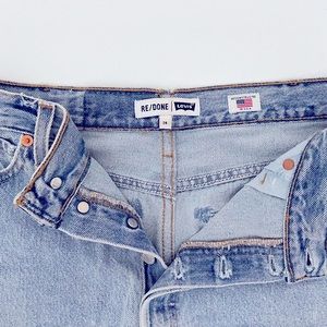 Re/done Levi’s The Short size 24 light blue